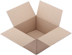 Amerikaanse vouwdoos IEZZY 200x200x110mm B-golf bruin