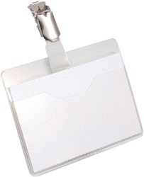 Badge Durable 8106 met clip liggend open 60x90mm