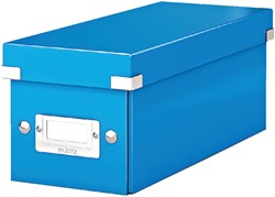 Cd box Leitz WOW Click & Store 143x136x352mm blauw