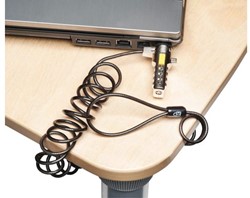 Beveiligingsset Kensington portable laptop lock metaal/zwart