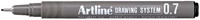 Fineliner Artline technisch technisch 0.7mm zwart