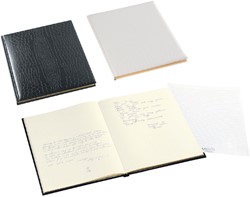 Gastenboek Brepols Belleganza 235x297mm zwart