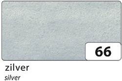 Zijdevloeipapier Folia 50x70cm 20gr nr66 zilver 5 vel