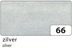 Zijdevloeipapier Folia 50x70cm 20g nr66 zilver set à 5vel