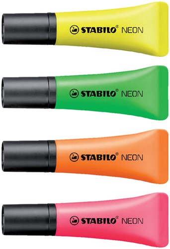 Markeerstift STABILO 72/4 neon assorti netje à 4 stuks-2