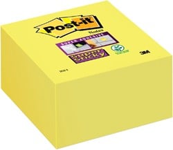 Memoblok Post-it 2028 Super Sticky 76x76mm kubus neon geel