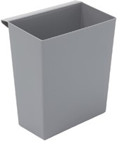 Inzetbak voor vierkante tapse papierbak grijs-3