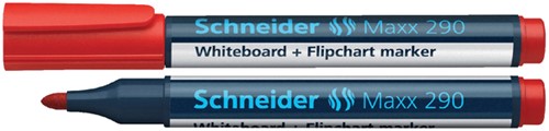 Viltstift Schneider Maxx 290 whiteboard rond 2-3mm rood