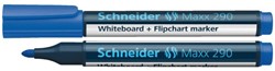Viltstift Schneider Maxx 290 whiteboard rond blauw 2-3mm