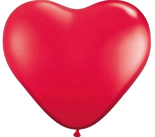 Ballonnen Folat hart rood 8stuks 30cm-2