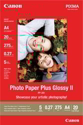 Inkjetpapier Canon PP-201 A4 260gr glans 20 vel