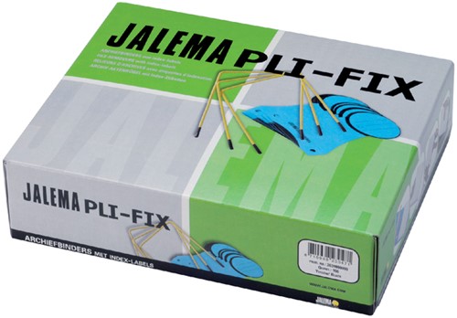 Archiefbinder JalemaClip Pli-fix geel 100 stuks-3