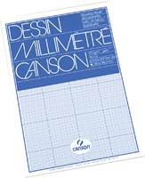 Millimeterblok Canson A4 blauw-2