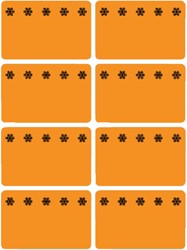 Etiket HERMA 3774 26x40mm diepvries oranje 48stuks