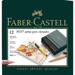 Brushstift Faber-Castell Pitt Artist 12 stuks assorti