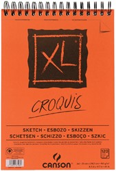 Schetsblok Canson XL Croquuis A4 90gr spiraal 120 vel