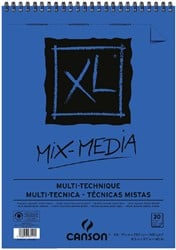 Aquarelblok Canson  XL Mix Media  A4 300gr spiraal 30 vel