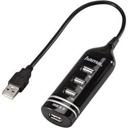 Hub Hama USB 2.0 4 poorts zwart