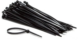 Inbindstrips IEZZY nylon 4.8x200mm D 49.5mm zwart 100 stuks