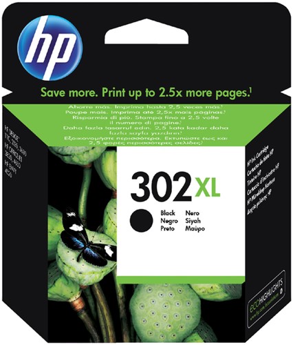 Inktcartridge HP F6U68AE 302XL zwart