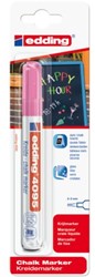 Krijtstift edding 4095 rond neon roze 2-3mm blister