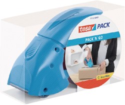 Verpakkingstape dispenser  tesapack® pack-n-go blauw