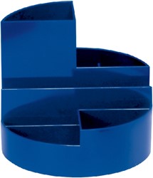 Pennenkoker MAUL roundbox 6 vakken blauw