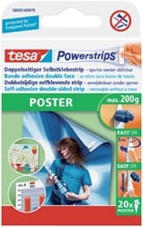 Kleefstrips tesa Powerstrips® poster dubbelzijdig 20 stuks blister 20 stuks