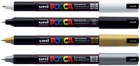 Brushverfstift Posca PCF350 1-10mm goud-2