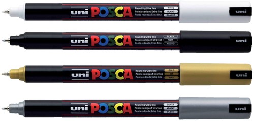 Verfstift Posca PC1MR extra fijn lichtroze-2