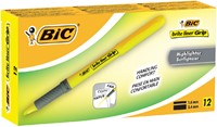 Markeerstift Bic brite liner grip geel-3