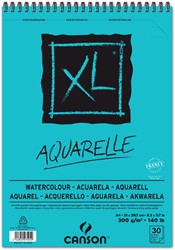 Aquarelblok Canson XL A4 30 vel 300gr spiraal