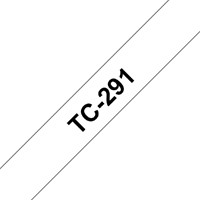 Labeltape Brother P-touch TC-291 9mm zwart op wit-2