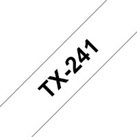 Labeltape Brother P-touch TX-241 18mm zwart op wit-2