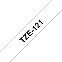 Labeltape Brother P-touch TZE-121 9mm zwart op transparant-2