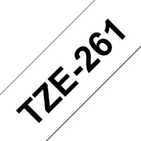Labeltape Brother P-touch TZE-261 36mm zwart op wit-2