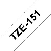 Labeltape Brother P-touch TZE-151 24mm zwart op transparant-2