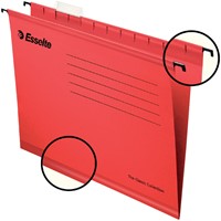 Hangmap Esselte Classic folio V-bodem rood