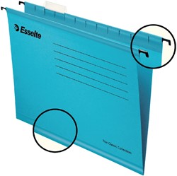 Hangmap Esselte Classic folio V-bodem 382x240mm blauw
