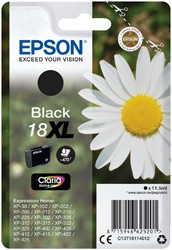 Inktcartridge Epson 18XL T1811 zwart HC