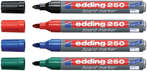 Viltstift edding 250 whiteboard rond 1.5-3mm blauw-2