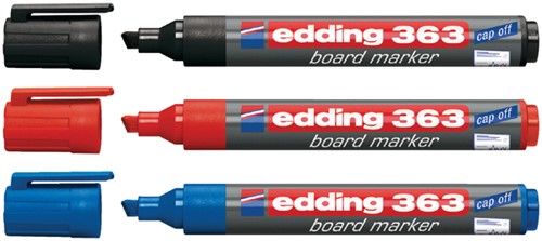 Viltstift edding 363 whiteboard schuin 1-5mm blauw-2