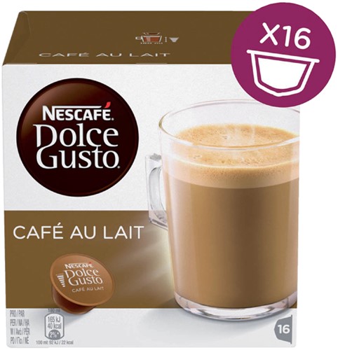 Koffiecups Dolce Gusto Cafe au Lait 16 stuks-4