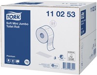 Toiletpapier Tork Mini Jumbo T2 premium 2-laags 170mtr wit 110253-2