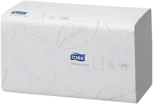 Handdoek Tork H3 Advanced Z-gevouwen 2-laags wit 290163-5