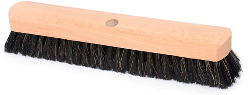 Zaalbezem Cleaninq hout 40cm zwart gat Ø23.5mm
