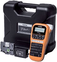Labelprinter Brother P-touch TZe PT-E110 draagbaar qwerty 12mm oranje-2