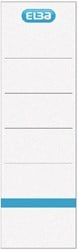 Rugetiket Elba breed 59x190mm zelfklevend wit/blauw 10 stuks