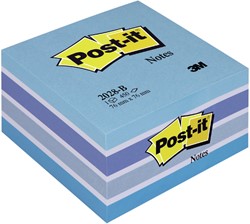 Memoblok 3M Post-it 2028 76x76mm kubus pastel blauw
