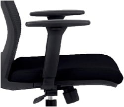 Armlegger Euroseats Evora verstelbaar zwart set van 2 stuks